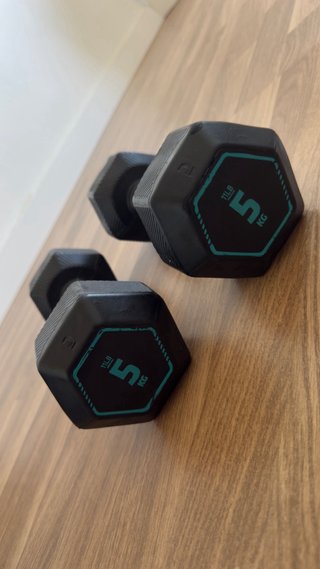 Mancuernas 5kg, 3kg y 1.5kg