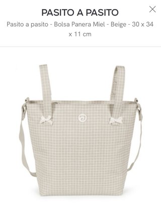 Bolso Panera Miel Beige Pasito a Pasito
