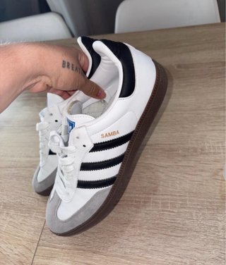 Adidas Samba zapatillas grises y blancas