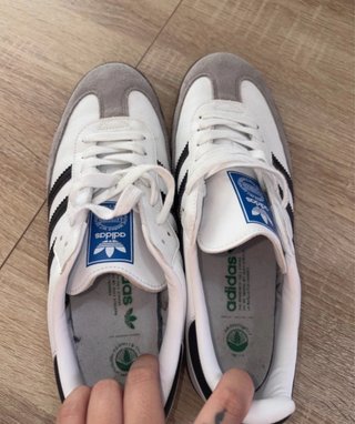 Adidas Samba zapatillas grises y blancas