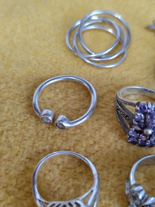 Lote de 11 Anillos de Plata 925