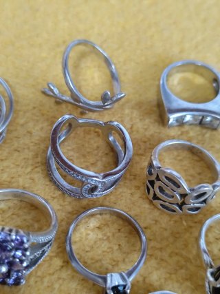 Lote de 11 Anillos de Plata 925