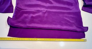 Blusa seda Massimo Dutti morada