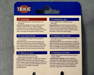 Bebedero (cristal) Trixie 125 ml para animales