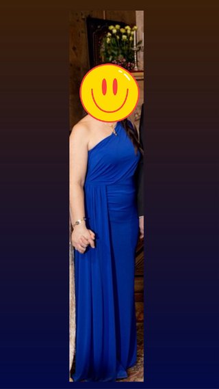 Vestido de fiesta azul elegante