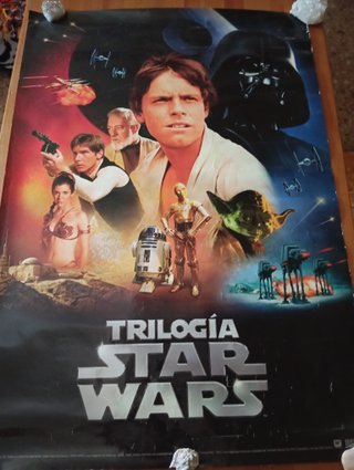 Póster Cartel Trilogía Star Wars Lucasfilm 2004
