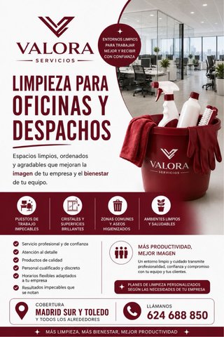 LIMPIEZA PARA OFICINAS Y DESPACHOS