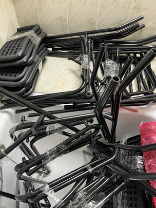 Lote Sillas Plástico Negro Ikea