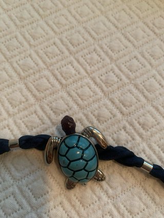Pulsera Bimba y Lola Tortuga Azul y Plata