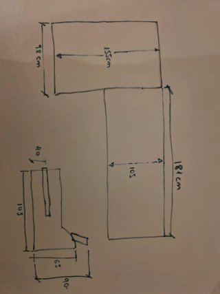 Sofá Chaiselongue Marrón Tela