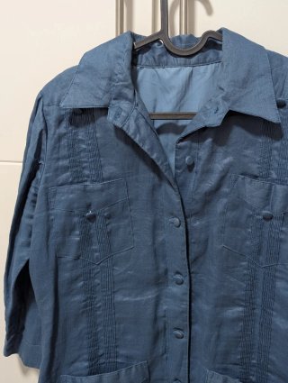 Vestido Guayabera Azul