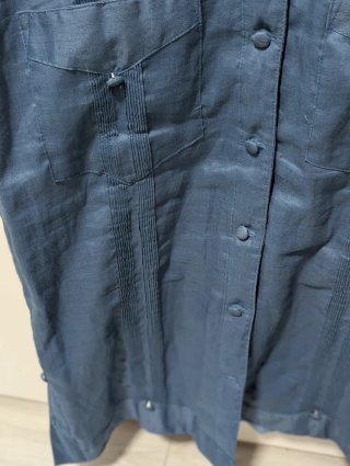 Vestido Guayabera Azul