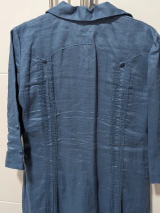 Vestido Guayabera Azul