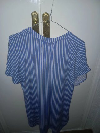 Vestido H&M Rayas Azul Blanco