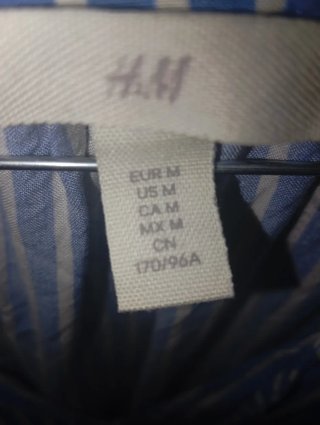 Vestido H&M Rayas Azul Blanco