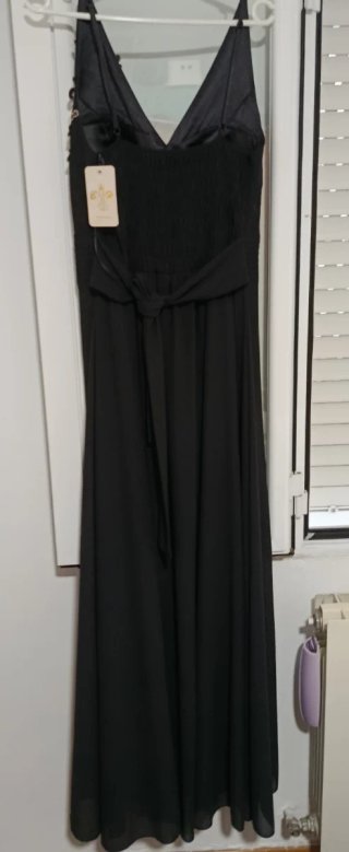 Vestido fiesta negro y dorado Talla M-L
