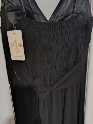 Vestido fiesta negro y dorado Talla M-L