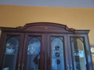 Vitrina Comedor Ebanistería Madera Cristal