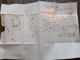 ✉️ 3 Cartas Antiguas Siglo XIX Prefilatelia