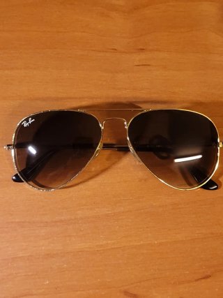 Gafas Ray-Ban Aviator 55mm Marrón Dorado