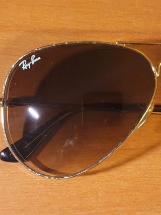 Gafas Ray-Ban Aviator 55mm Marrón Dorado