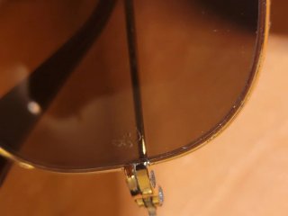 Gafas Ray-Ban Aviator 55mm Marrón Dorado
