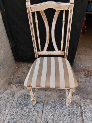 6 Sillas Comedor Tapizadas Madera