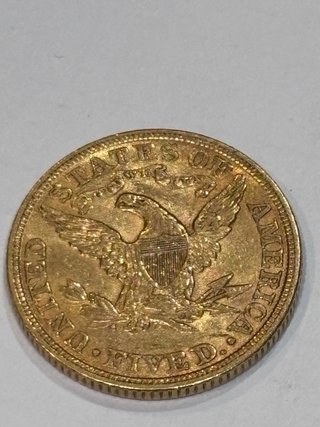 Moneta d'oro da 5$ USA del 1901 (Half Eagle)