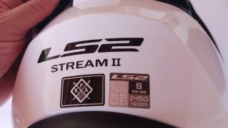 Casco Moto LS2 Negro y Blanco