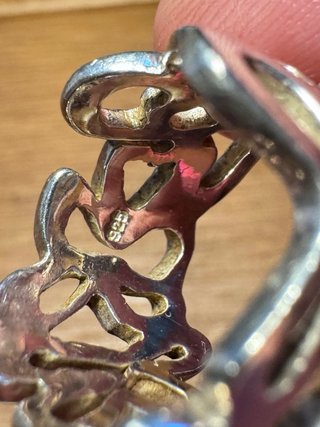 Anillo Plata de Ley Diseño Calado.