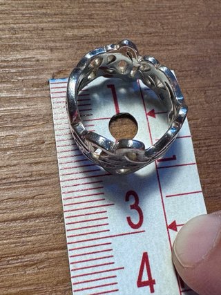 Anillo Plata de Ley Diseño Calado.