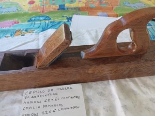 Lote 2 Cepillos Carpintero Madera Vintage