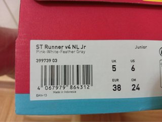 Zapatillas Puma Rosa Palo y Blanco Talla 38