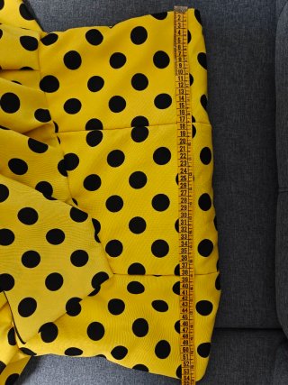 Vestido Flamenca Talla 48 Amarillo Lunares