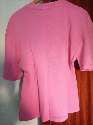 Camiseta rosa manga corta