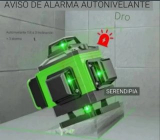 NIVEL LÁSER 3D 12 LÍNEAS 2 BATERÍAS Y ACCESORIOS.