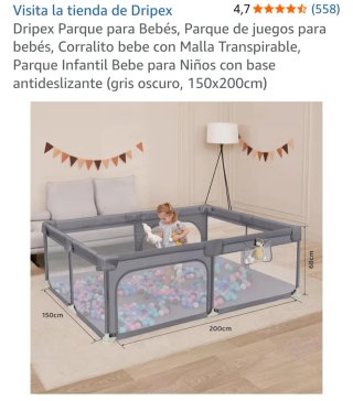 Parque Bebé / Corralito Dripex 150x200cm