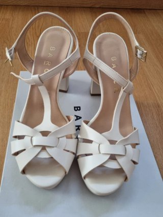 Sandalias Novia Blancas Tacon