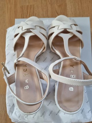 Sandalias Novia Blancas Tacon