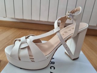 Sandalias Novia Blancas Tacon