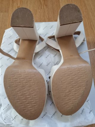 Sandalias Novia Blancas Tacon
