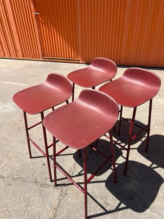5 Sillas Altas Rojas