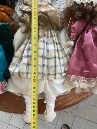 Tre stupende bambole porcellana vintage