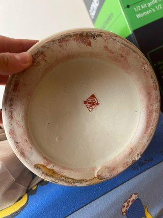Jarrón chino porcelana dorado