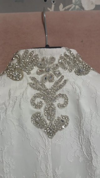 Traje Gitano Novio Impulso moda Blanco Bordado