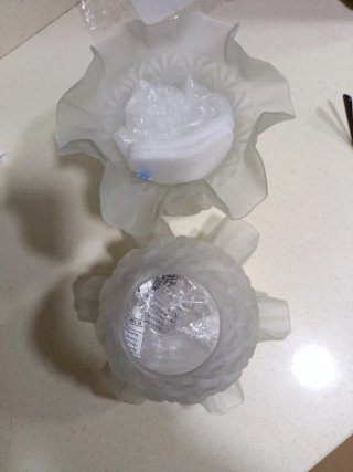 2 tulipas de cristal