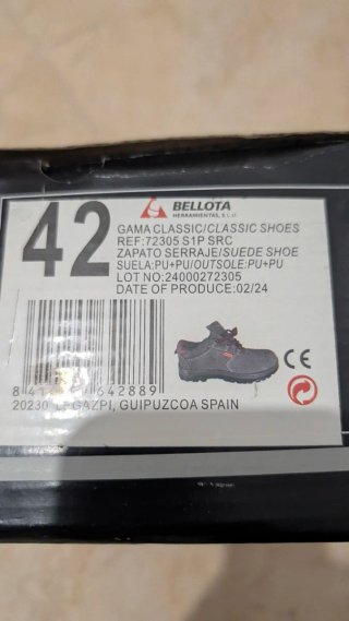 Bellota Gama Classic 72305 S1P SRC, talla 42