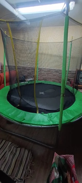 Trampolino per bambini con rete di sicurezza
