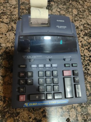 Calcolatrici Casio FR-620TER Euro e Imposte
