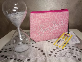Pochette Saint Barth leopardata